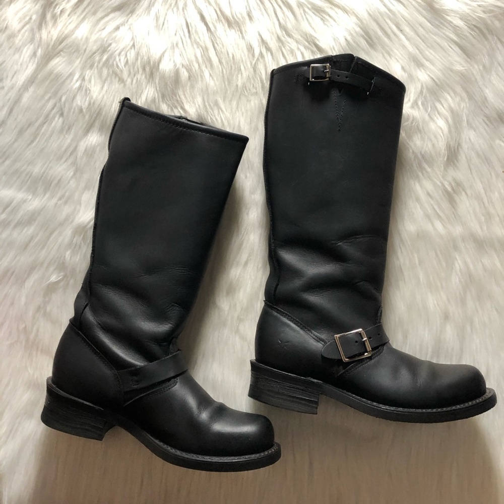 Frye”Engineer”12R Boots(approx size-10.5”L/4”W)Blk